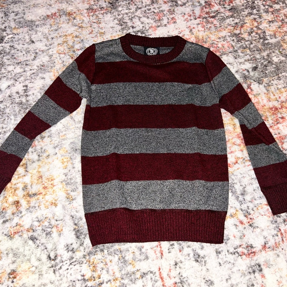 Street Rules boys’ striped lightweight sweater